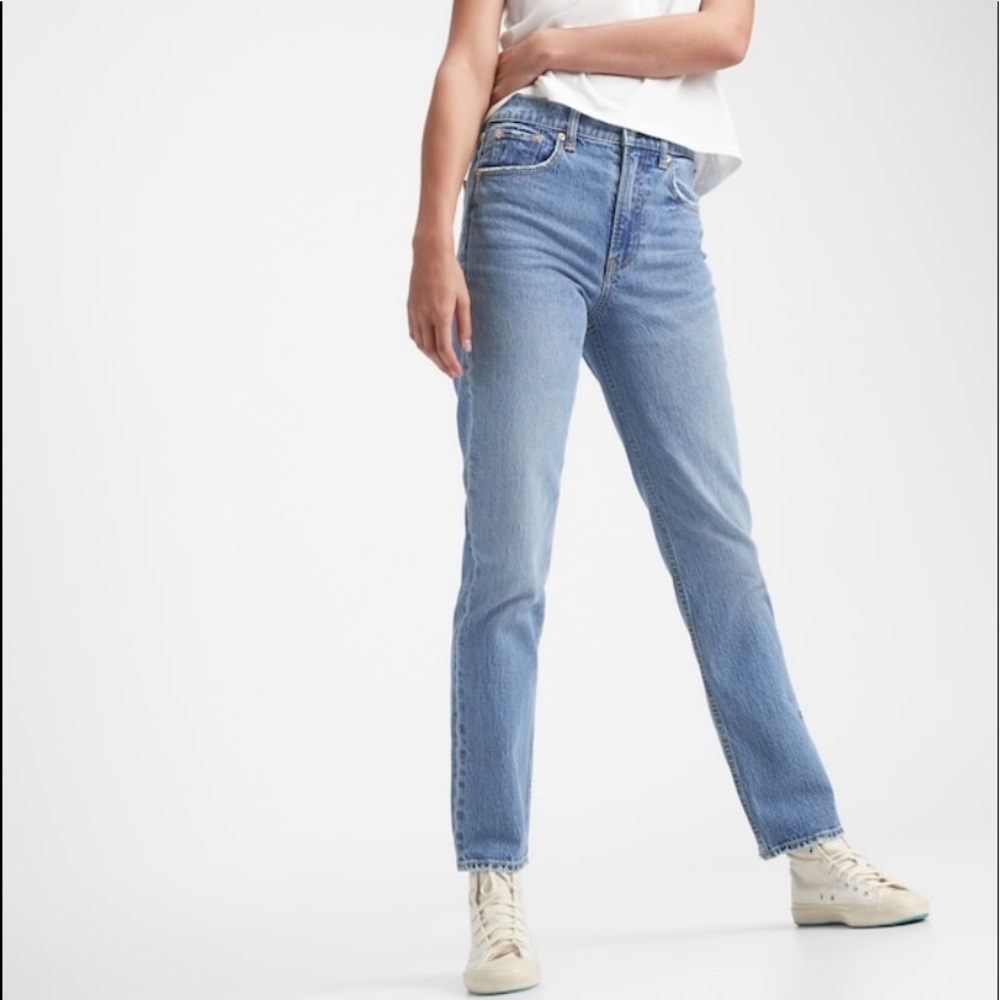 Gap Sky High Straight Jeans NWT